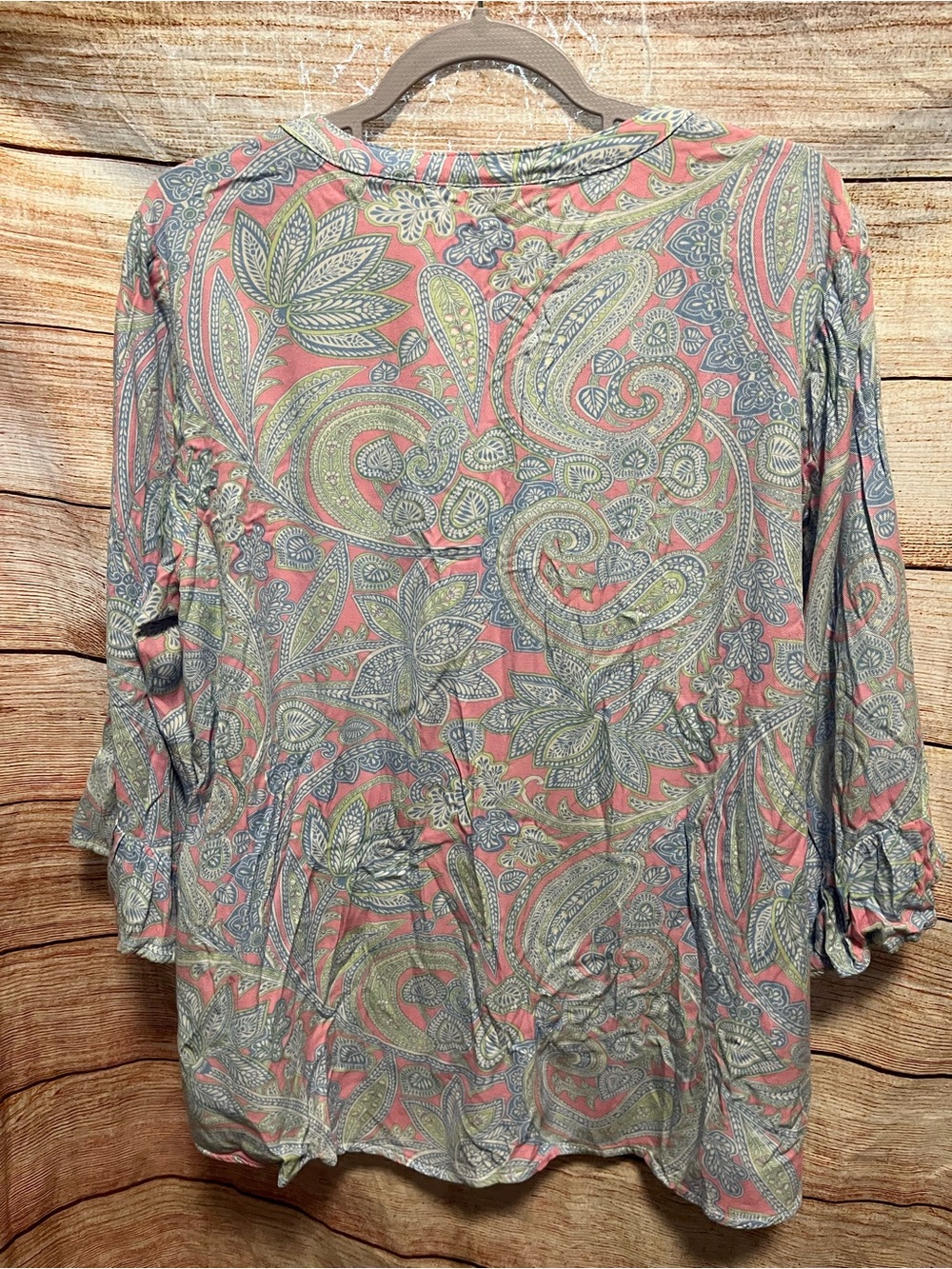 Ruby Rd. Pastel blouse-Ladies 1X - Picture 6 of 7